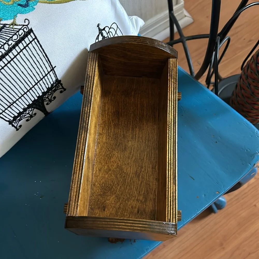 Vintage Handmade Wood Doll Cradle